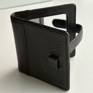 Dooney and Bourke leather mirror wallet bag compact bi fold accessory